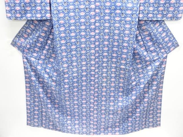  花菱模様上代紬着物